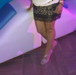 See By Chloe  Italian Black and  Metalic Gold Lace Mini Skirt with pockets